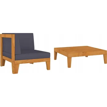 Zahradní nábytek z dřeva VidaXL, šedý, 1 díl