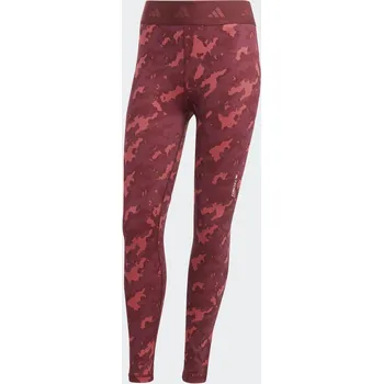 Dámské legíny Dámské Legíny 7/8 ADIDAS TF CAMO 7/8 IJ6874 – Červená S