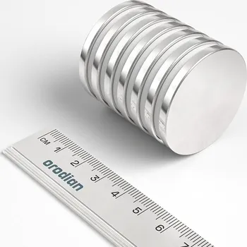 Dekorativní magnet orodian.cz Neodymový magnet válec 38×3,5 mm - N38