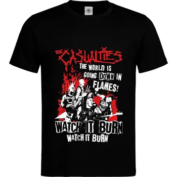 Pánské tričko Tričko The Casualties | Watch it Burn Druh: Pánské, Barva: Černá, Velikost: L