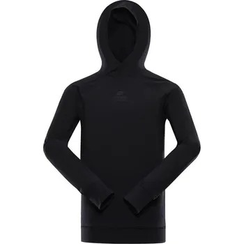 Pánská móda Alpine Pro LIGHT pánská černá rychleschnoucí mikina M + DÁREK