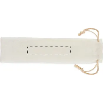 Příbor Příbory a brčko z bambusu REFLEXNÍ TRANSFER (MAX. 1 BARVA, 20X100MM) 1 barva 5 POUCH SIDE 2