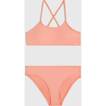 Dívčí plavky Dětské Dvoudílné plavky O'NEILL ESSENTIALS BRALETTE BIKINI SET 3800088-14034 – Růžová 128
