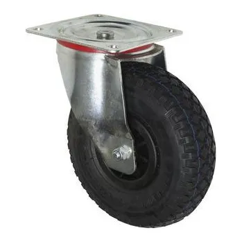 Pojezdové kolečko Bantamové kolo s přírubou, průměr 260 mm, otočné, valivé ložisko