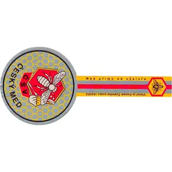 Samolepicí etiketa na med - víčko ČSV