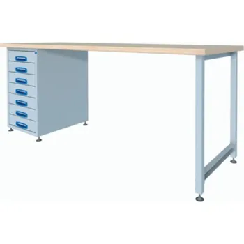 Dílenský stůl Dílenský pracovní stůl P20.2 Rozměry: 2180 x 700 x 860 mm