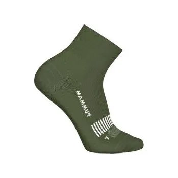 Pánské ponožky Mammut Hiking Full Cushion Quarter Socks 40329 Marsh-White zelená 42-44 EU