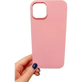 Pouzdro Forcell Silicone iPhone 14 Plus Světle růžové