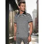 Pánská košile polo s pruhy PX0640 Barva: Bílá, Velikost: XL