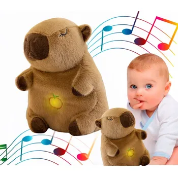 plyšák KAPYBARA Prodyšná PLYŠÁK ŠUMÍCÍ UKLIDŇOVAČ MEDVÍDEK 30 cm