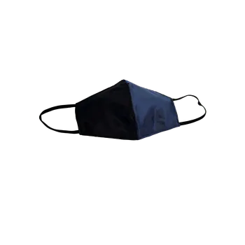 respirátor Stylová rouška - Modrý satén