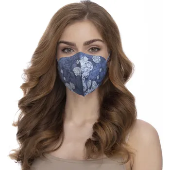 respirátor Balerina zdravotnický Český nano respirátor FFP2 - Blue paisley