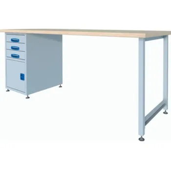 Dílenský stůl Dílenský pracovní stůl P20.4 Rozměry: 2180 x 700 x 860 mm