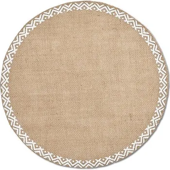 prostírání Zeller Prostírání Ethno lněné, průměr 38 cm