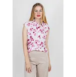 Vero Moda dámská květovaná halenka Linn bílo/růžová Velikost: XS