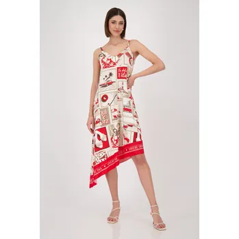 Dámské šaty Monari šaty La Dolce Vita červeno bílé S