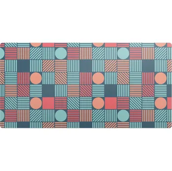 Obraz Ochranná dekorativní podložka na stůl do kanceláře, geometrický retro vzor, 90x45 cm