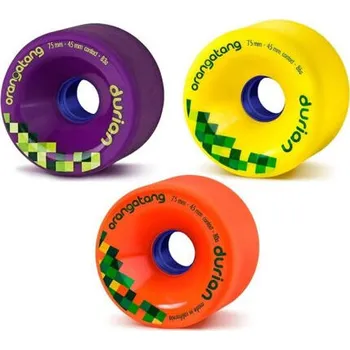 Kolečko na skateboard Longboard kolečka ORANGATANG Durian 75mm velikost 86a / yellow