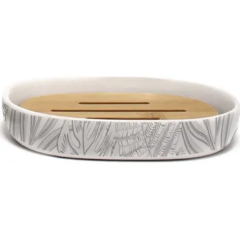 Mýdlenka Bílá keramická mýdlenka Amber – douceur d'intérieur ID_1754084