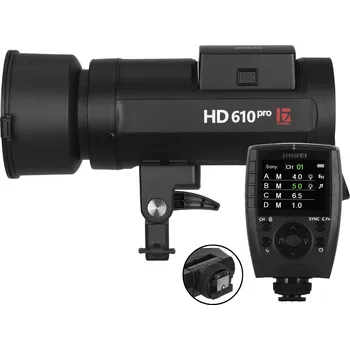 Studiové světlo Bateriový blesk Jinbei HD 610 PRO + řídící jednotka TR-Q7 MK II S + reflektor