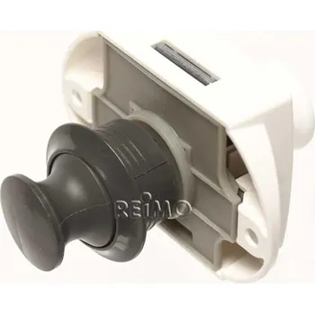 Nábytkové kování REIMO Kompletní nábytkový zámek Push Lock - oboustranný Varianta: Šedý, 1 ks