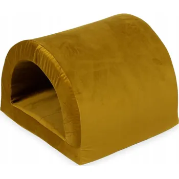 Dětské hřiště Tunel do pěnového hřiště velvet zlatý CE