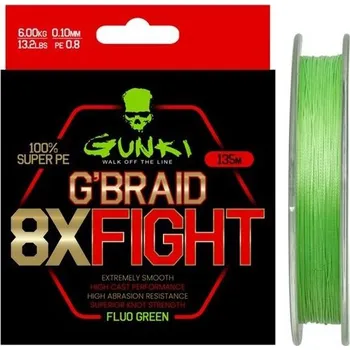 Gunki G Braid 8X Fight (Pe1,2) 135 m 0,15 mm 9,5 kg