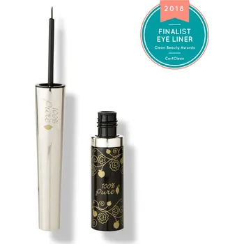 Oční linky 100% Pure Dlouhotrvající tekuté oční linky Black Tea