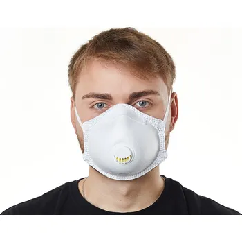 respirátor Mezorrison 10x Prémiový respirátor FFP3 Bílý s ventilem