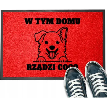 VSTUPNÍ ROHOŽKA 40X60 KE DVEŘÍM V TOMTO DOMĚ VLÁDNE JMÉNO - PEVNÝ VZOR