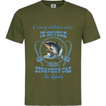 Pánské oblečení Tričko Krásný zážitek Druh: Pánské, Barva: Khaki, Velikost: XL