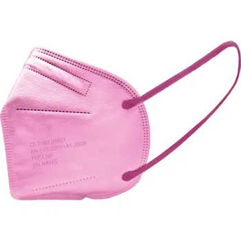 respirátor JIN HANG 20ks JH™ JH001 Ochranný Respirátor FFP2 NR - Růžový