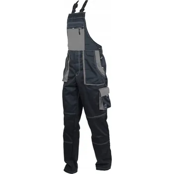 Pracovní obuv Pracovní kalhoty s laclem Harry šedá/černá 56/XL