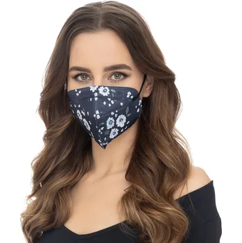respirátor Balerina zdravotnický Český nano respirátor FFP2 - Blue Flowers