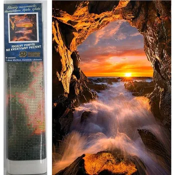 Diamantové malování Norimpex Západ slunce 30 × 40 cm