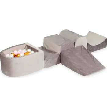 Dětské hřiště Pěnové dětské hřiště se skluzavkou a bazénkem, micro lila