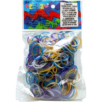 kreativní sada Rainbow Loom Original - gumičky - 300ks - metalický mix