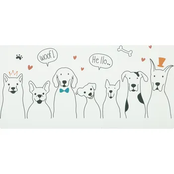 Miska pro psa Podložka pro psy pod misku, pejsci L Zolux