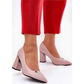 Dámské lodičky Elegantní Lodičky Na Podpatku Vinceza 62224 Barva: Růžová, Velikost: 39