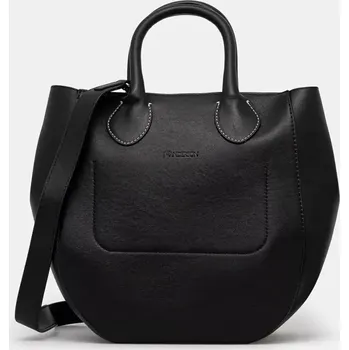 Kabelka Kožená kabelka JW Anderson Small Punch Tote, ONE SIZE, černá, 99X
