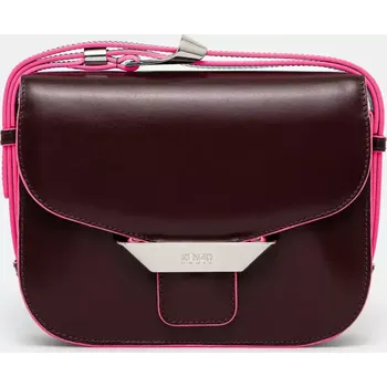 Kabelka Kožená kabelka Kenzo vínová barva, FF52SA318L3B.24, ONE SIZE, 93X