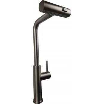 Vodovodní baterie Kuchyňská baterie, vodovodní kohoutek JF-8012B GRAFIT Vytahovací sprcha, vodopád, 3 režimy