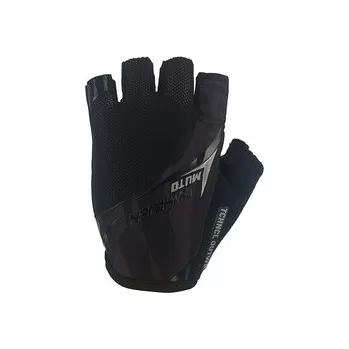 Cyklistické rukavice Haven rukavice Muto krátkoprsté celočerná, vel. S