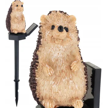 Venkovní osvětlení SOLÁRNÍ LAMPA JEŽEK ZAPICHOVACÍ ZAHRADNÍ LED SVĚTLO SE SENZOREM SOUMRAKU