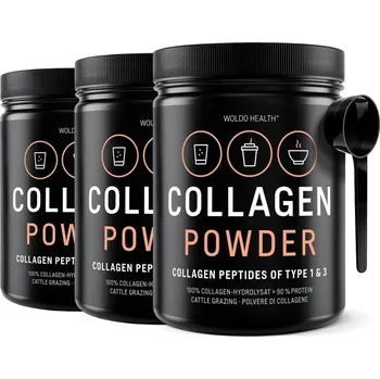 Kloubní výživa Woldohealth 2+1 100% Hovězí Kolagen 3x500g AKCE