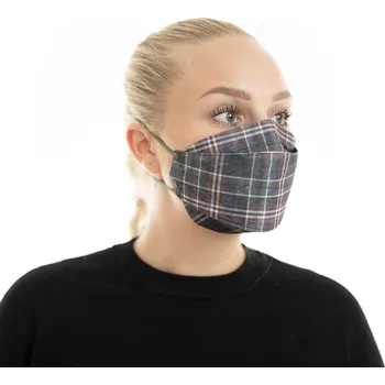 respirátor Balerina Czech s.r.o. Balerina zdravotnický nano respirátor FFP2 PFHM931 FISH TYPE - Karo green