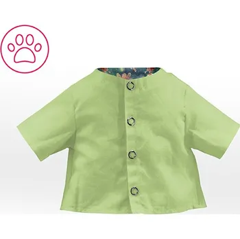 Panel se střihem na ušití oblečení pro hračku zvířátka tričko Faith - rusovláska pod květinou