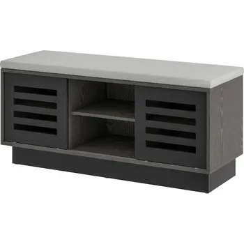 Botník Botník se sedákem Costway 99,5 x 46 x 34,5 cm, odstíny hnědé