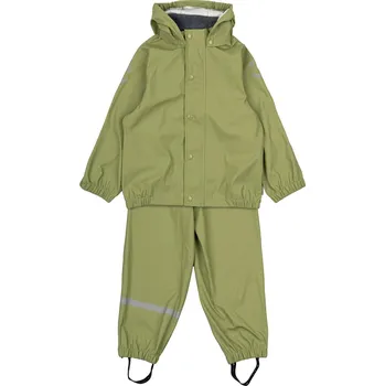 Kojenecká bunda DĚTSKÁ SOUPRAVA DO DEŠTĚ MIKK-LINE S KALHOTAMI DO PASU, SAGE Velikost: 116