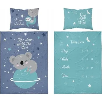 Povlečení Sada povlečení Detexpol 100 x 135 cm modrá